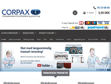 Tablet Screenshot of corpax.dk